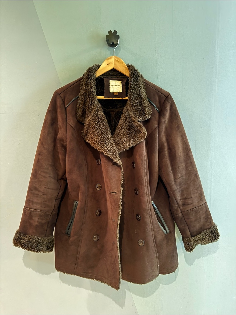 Sonoma Dark Brown Shearling Jacket